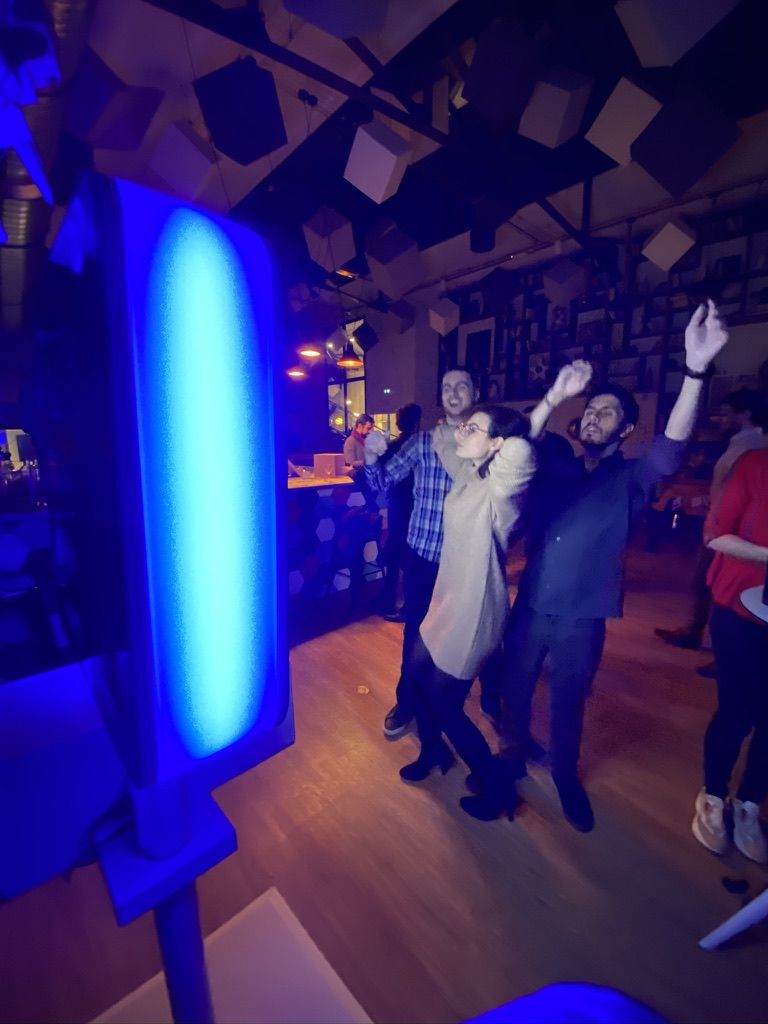Borne selfie lors d'une soirée d'entreprise