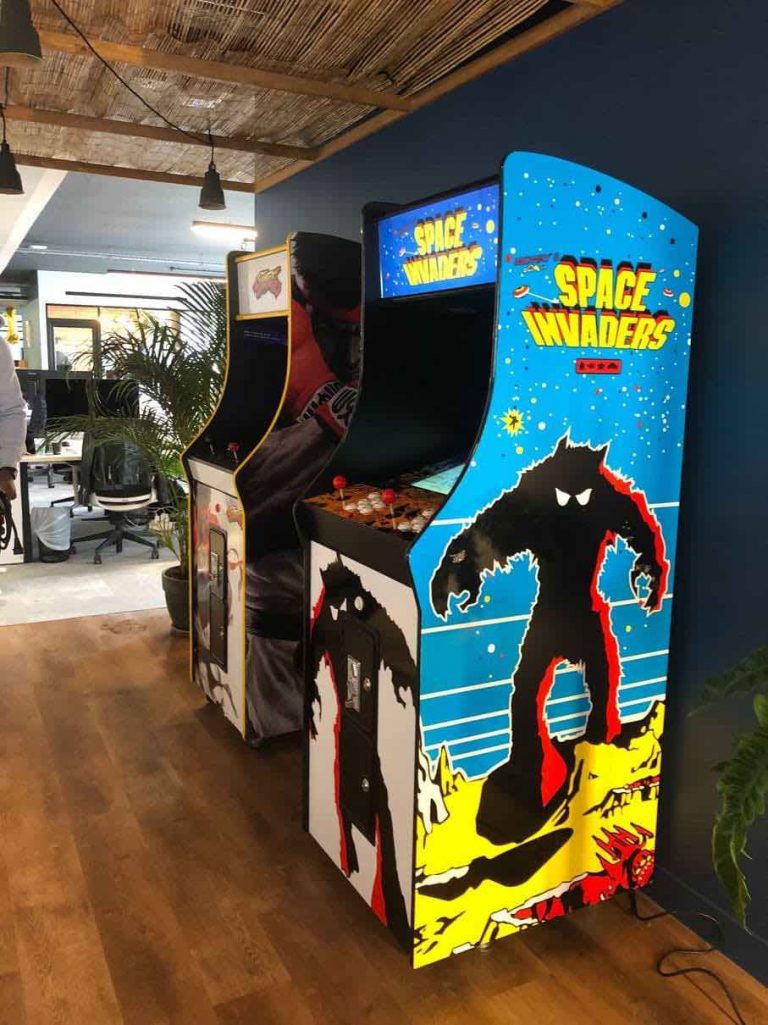 Stickers Pour Borne D'arcade - Modèle Space Invaders - Neuf